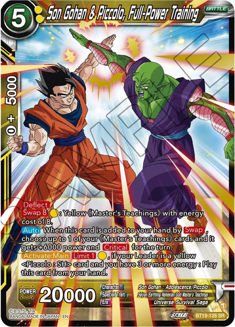 Son Gohan & Piccolo, Full-Power Training (BT19-128) [Fighter's Ambition] Dragon Ball Super