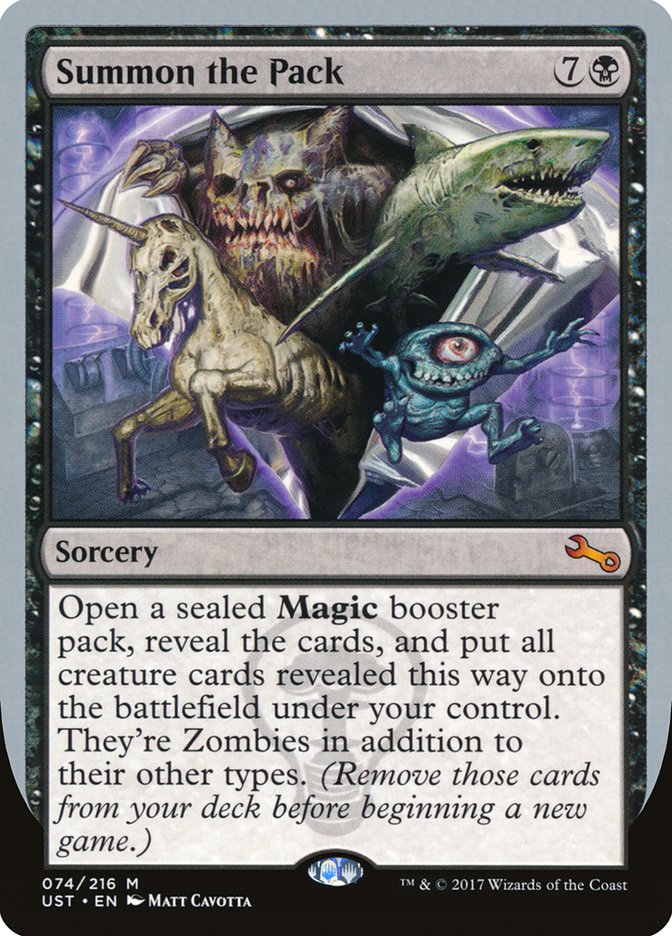Summon the Pack [Unstable] Magic: The Gathering