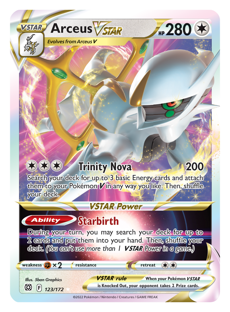 Arceus VSTAR (123/172) (Jumbo Card) [Sword & Shield: Brilliant Stars] Pokémon