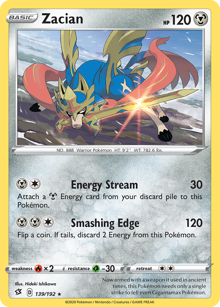 Zacian (139/192) [Sword & Shield: Rebel Clash] Pokémon