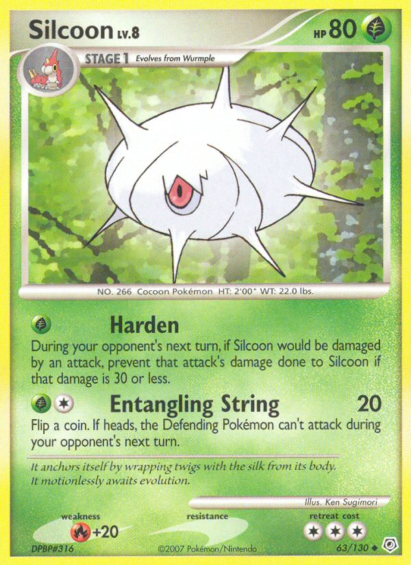 Silcoon (63/130) [Diamond & Pearl: Base Set] Pokémon