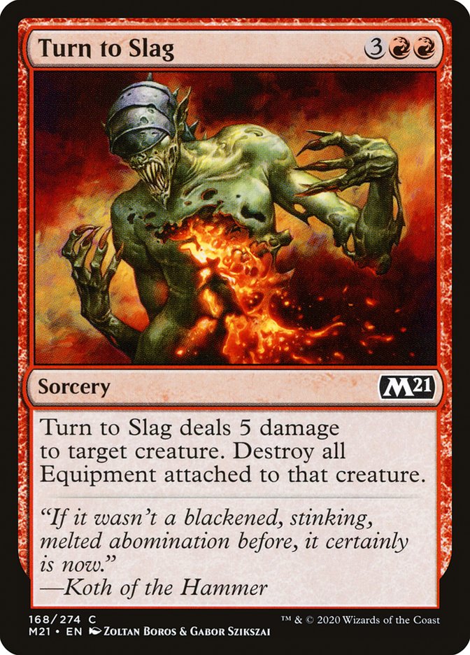 Turn to Slag [Core Set 2021] Magic: The Gathering