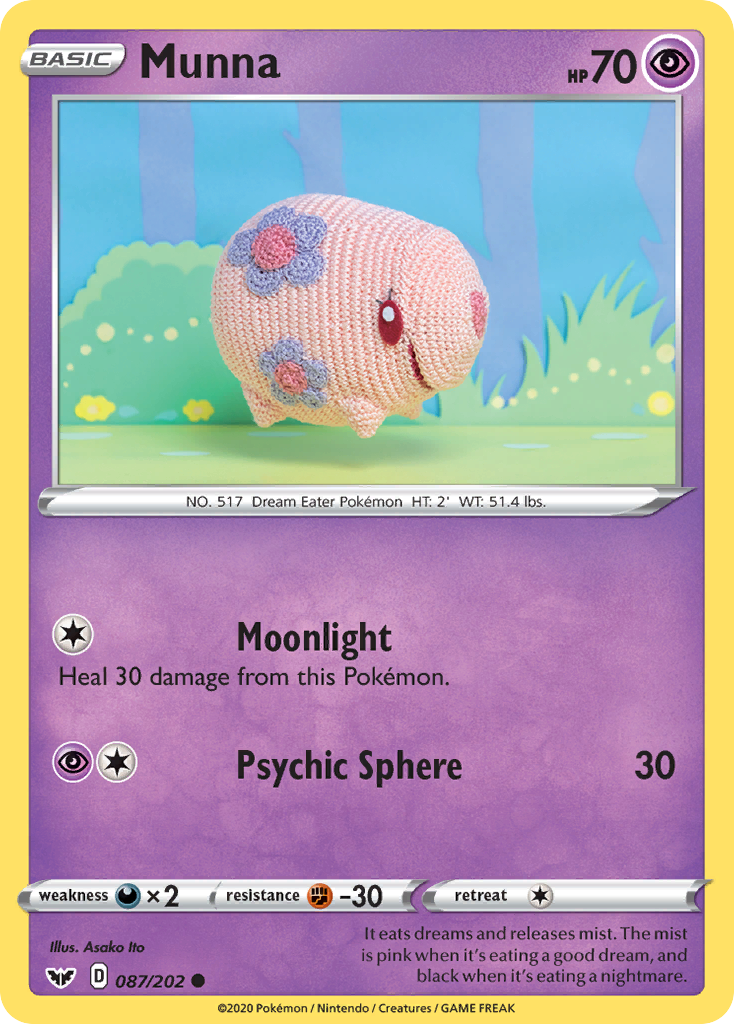 Munna (087/202) [Sword & Shield: Base Set] Pokémon