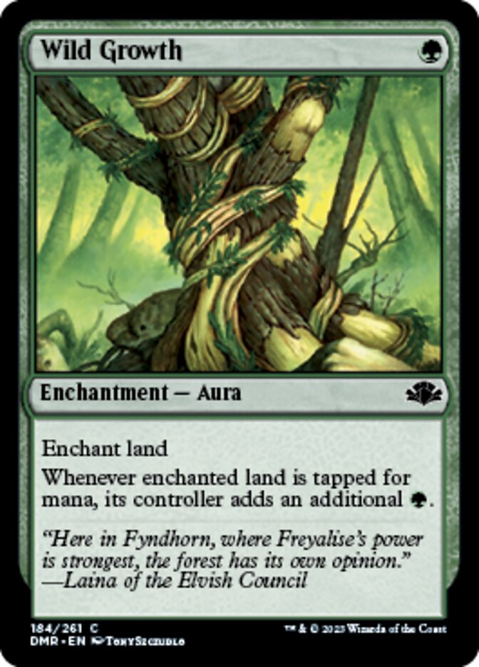 Wild Growth [Dominaria Remastered] Magic: The Gathering
