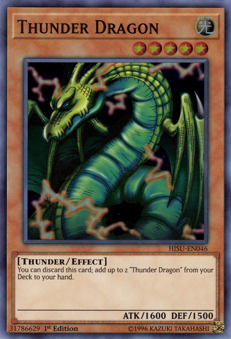 Thunder Dragon [HISU-EN046] Super Rare Yu-Gi-Oh!