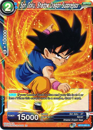 Son Goku, Shadow Dragon Suppressor (BT11-051) [Vermilion Bloodline 2nd Edition] Dragon Ball Super