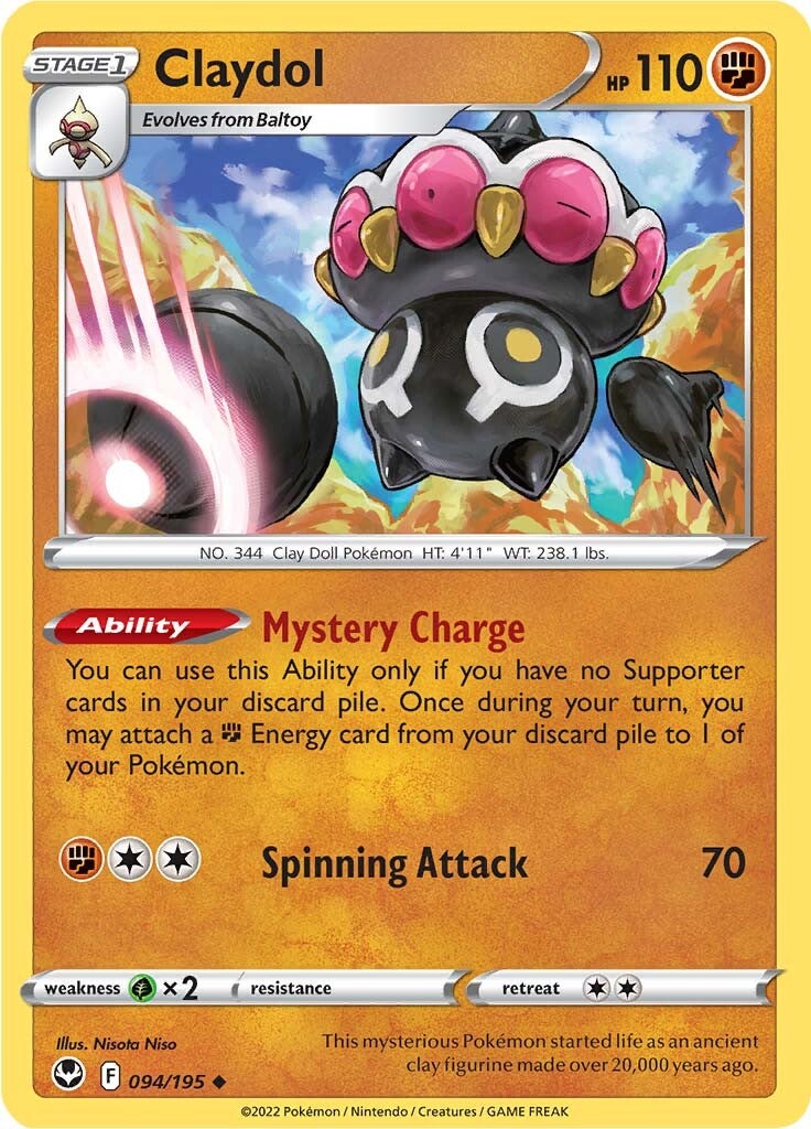 Claydol (094/195) [Sword & Shield: Silver Tempest] Pokémon