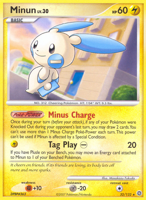 Minun (32/132) [Diamond & Pearl: Secret Wonders] Pokémon