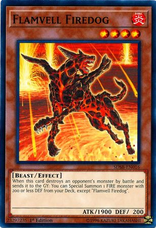 Flamvell Firedog [SDSB-EN016] Common Yu-Gi-Oh!