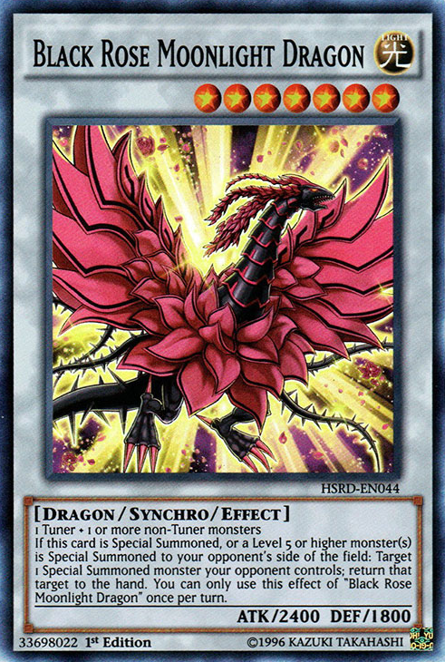 Black Rose Moonlight Dragon [HSRD-EN044] Super Rare Yu-Gi-Oh!