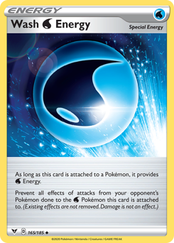 Wash Water Energy (165/185) [Sword & Shield: Vivid Voltage] Pokémon