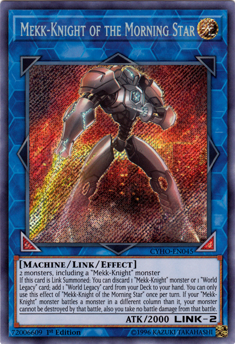 Mekk-Knight of the Morning Star [CYHO-EN045] Secret Rare Yu-Gi-Oh!