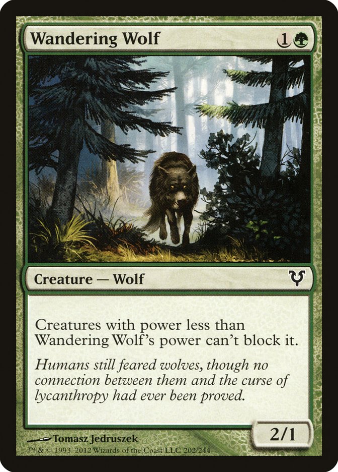Wandering Wolf [Avacyn Restored] Magic: The Gathering