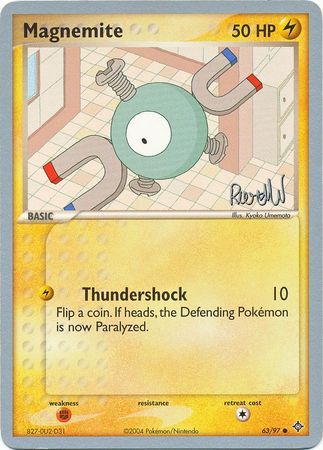 Magnemite (63/97) (Rocky Beach - Reed Weichler) [World Championships 2004] Pokémon