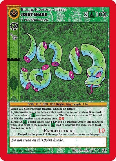 Joint Snake [Cryptid Nation: First Edition] Metazoo