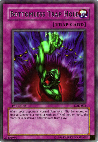 Bottomless Trap Hole [LOD-092] Rare Yu-Gi-Oh!