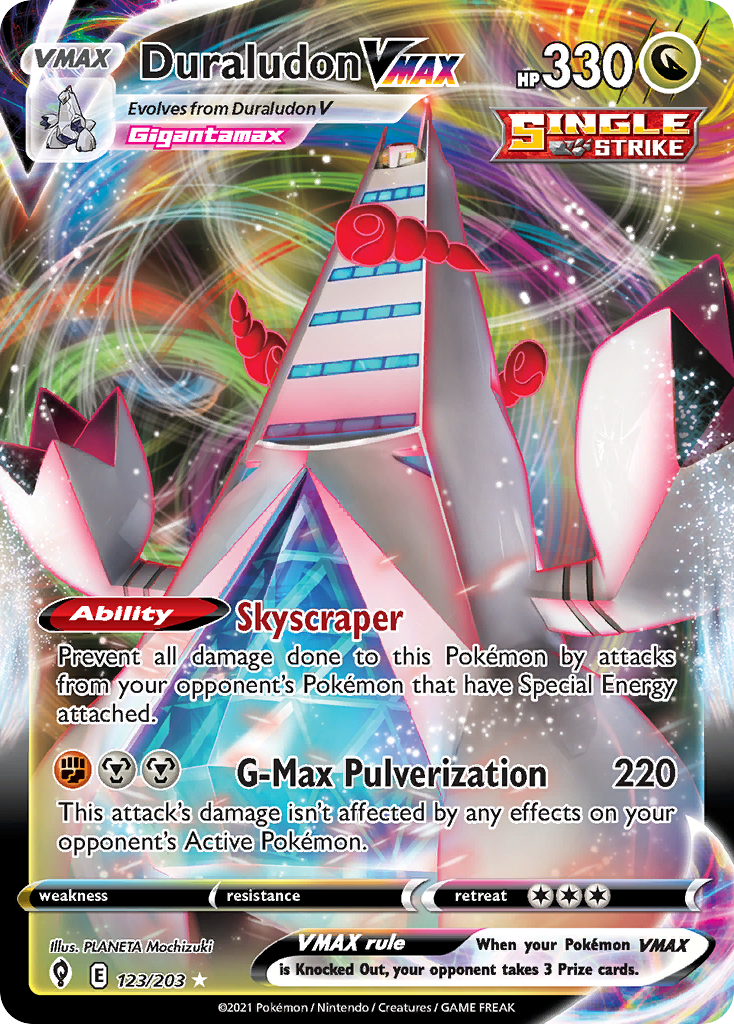 Duraludon VMAX (123/203) (Jumbo Card) [Sword & Shield: Evolving Skies] Pokémon