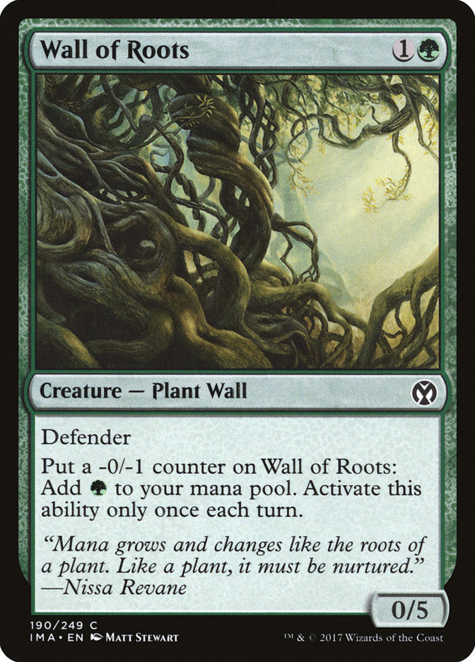 Wall of Roots [Iconic Masters] Magic: The Gathering