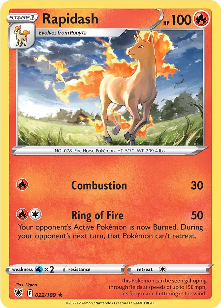 Rapidash (022/189) [Sword & Shield: Astral Radiance] Pokémon