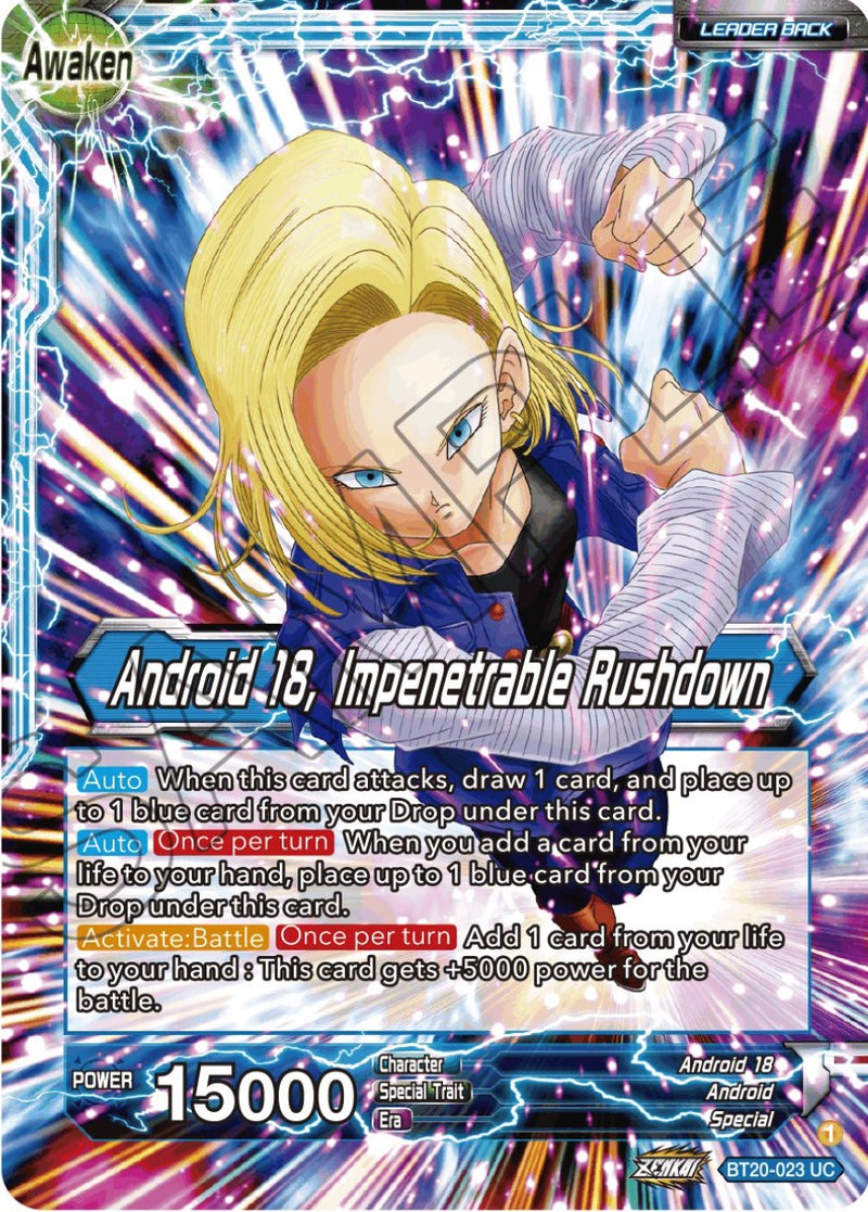 Android 18 // Android 18, Impenetrable Rushdown (BT20-023) [Power Absorbed] Dragon Ball Super