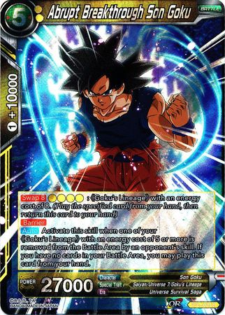 Abrupt Breakthrough Son Goku (BT4-076) [Colossal Warfare] Dragon Ball Super