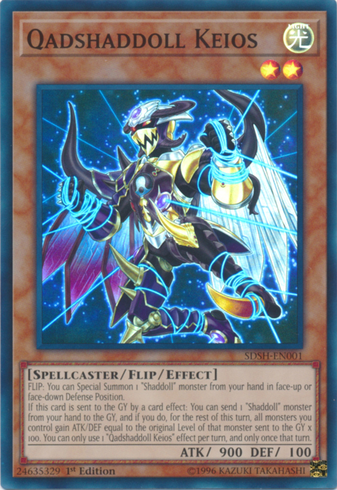 Qadshaddoll Keios [SDSH-EN001] Super Rare Yu-Gi-Oh!