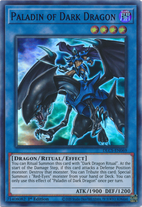 Paladin of Dark Dragon (Purple) [DLCS-EN069] Ultra Rare Yu-Gi-Oh!