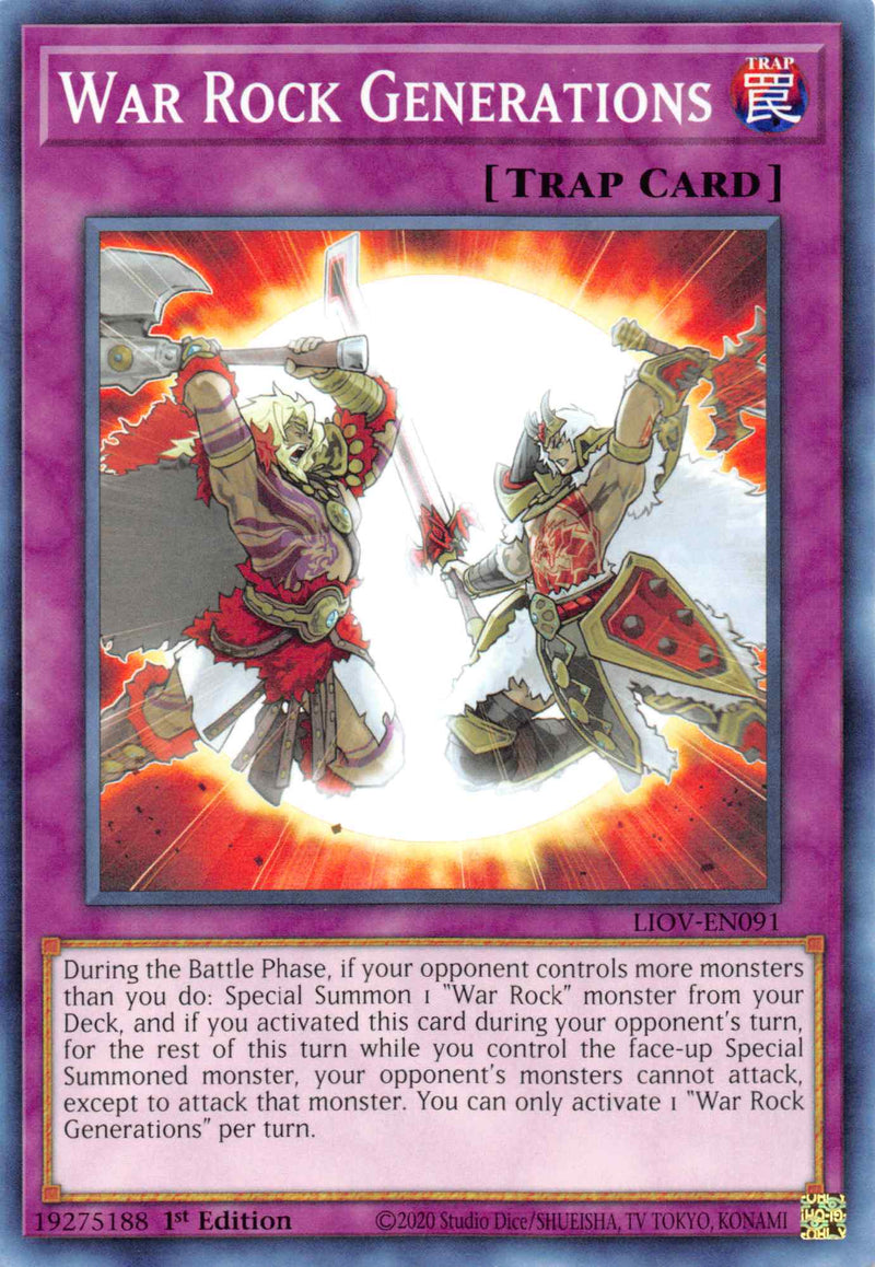 War Rock Generations [LIOV-EN091] Common Yu-Gi-Oh!