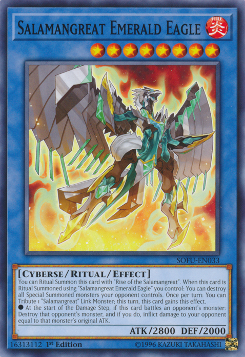 Salamangreat Emerald Eagle [SOFU-EN033] Common Yu-Gi-Oh!