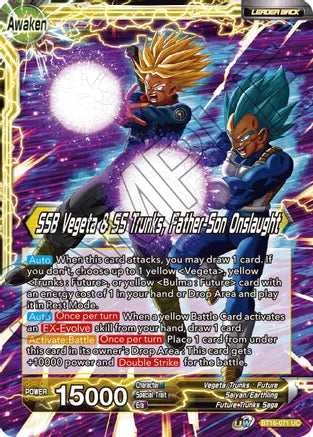Trunks // SSB Vegeta & SS Trunks, Father-Son Onslaught (BT16-071) [Realm of the Gods] Dragon Ball Super