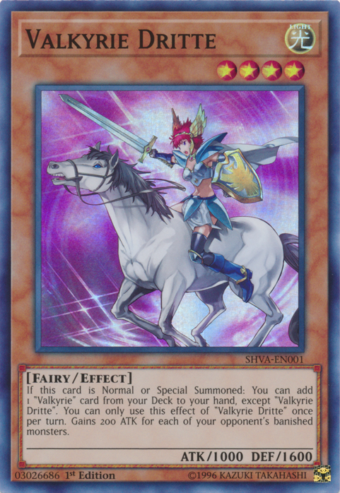 Valkyrie Dritte [SHVA-EN001] Super Rare Yu-Gi-Oh!