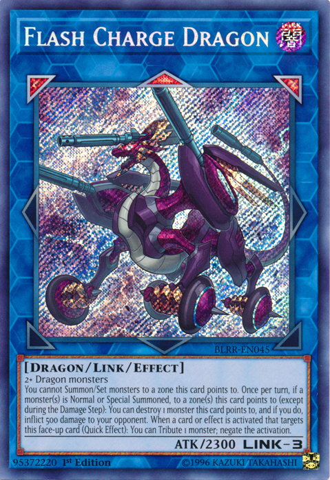 Flash Charge Dragon [BLRR-EN045] Secret Rare Yu-Gi-Oh!