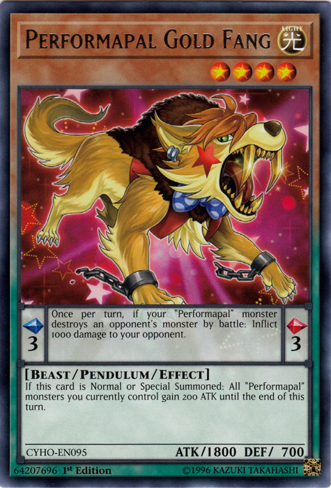 Performapal Gold Fang [CYHO-EN095] Rare Yu-Gi-Oh!