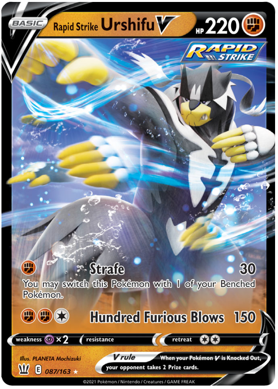 Rapid Strike Urshifu V (087/163) [Sword & Shield: Battle Styles] Pokémon