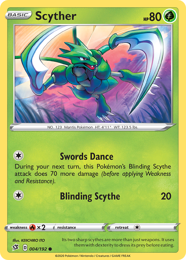 Scyther (004/192) [Sword & Shield: Rebel Clash] Pokémon