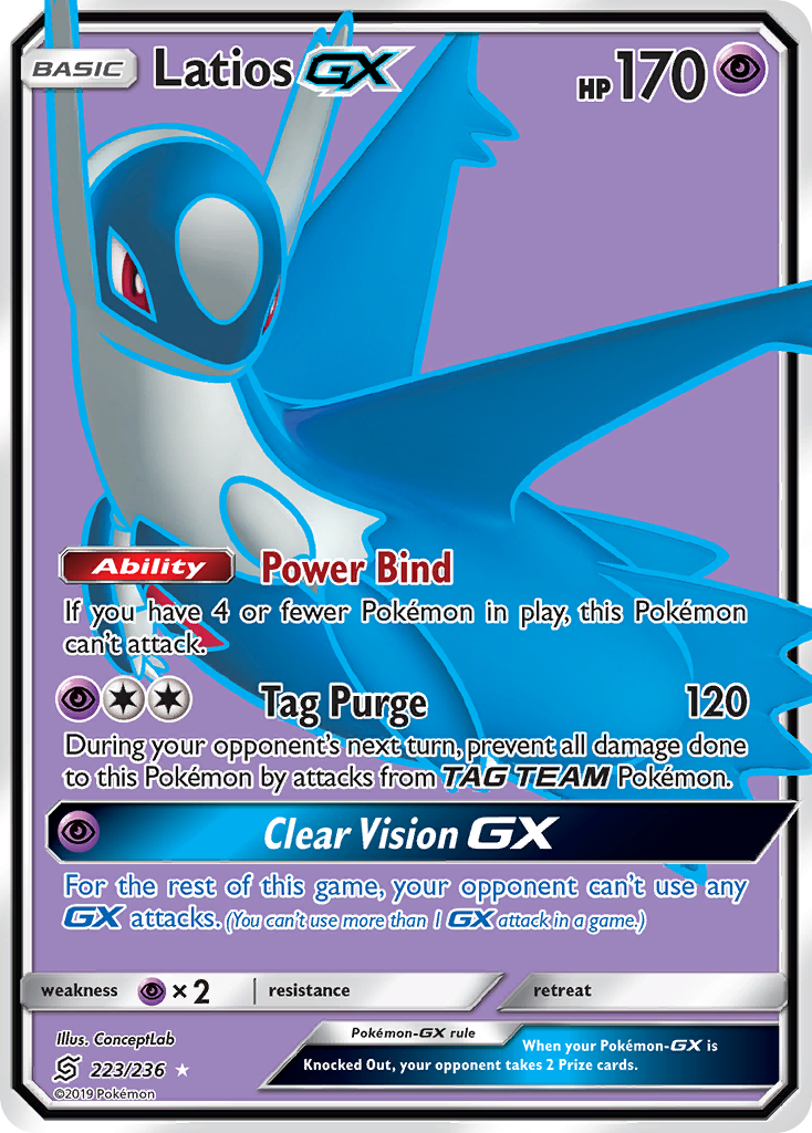 Latios GX (223/236) [Sun & Moon: Unified Minds] Pokémon