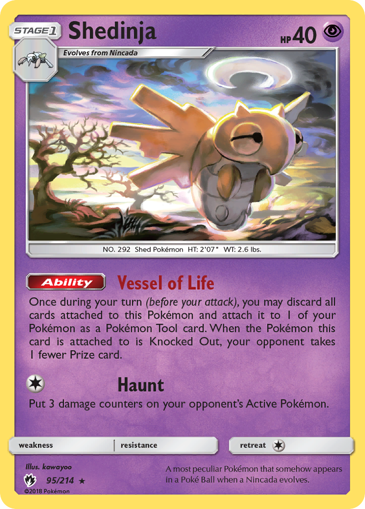 Shedinja (95/214) [Sun & Moon: Lost Thunder] Pokémon