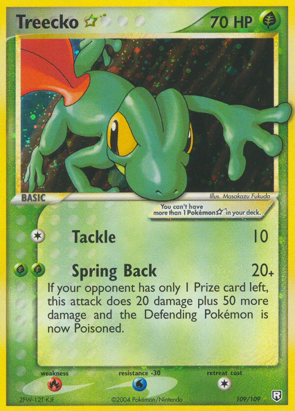 Treecko Star (109/109) [EX: Team Rocket Returns] Pokémon