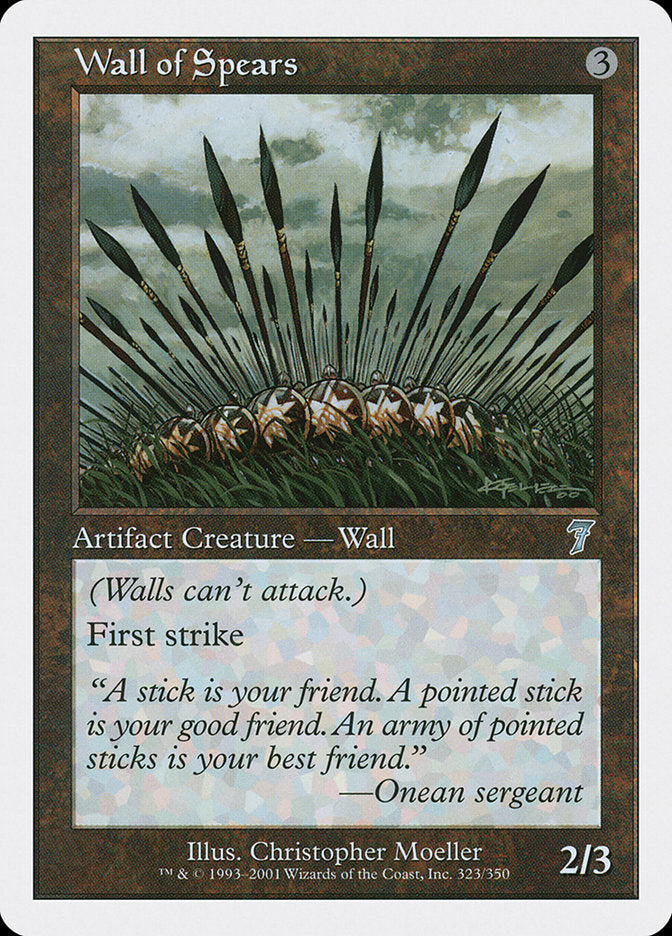Wall of Spears [Seventh Edition] Magic: The Gathering