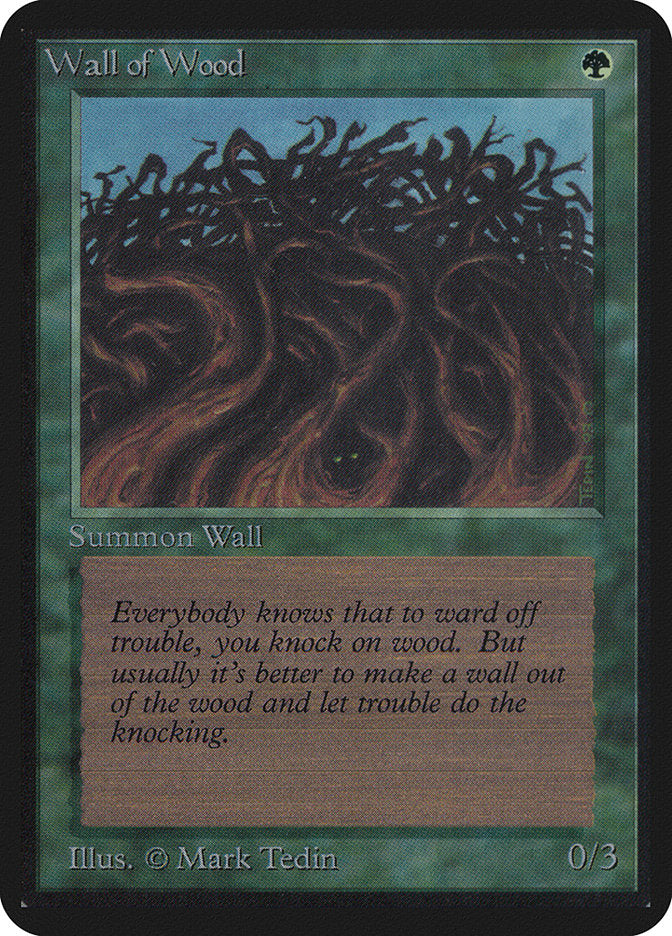 Wall of Wood [Alpha Edition] Magic: The Gathering