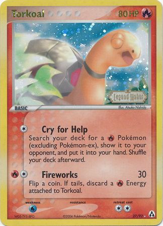 Torkoal (27/92) (Stamped) [EX: Legend Maker] Pokémon
