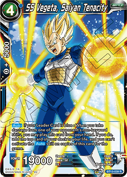 SS Vegeta, Saiyan Tenacity (Rare) (BT13-039) [Supreme Rivalry] Dragon Ball Super