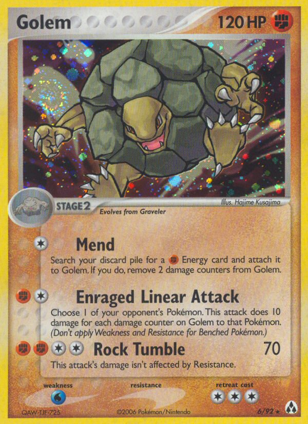 Golem (6/92) [EX: Legend Maker] Pokémon