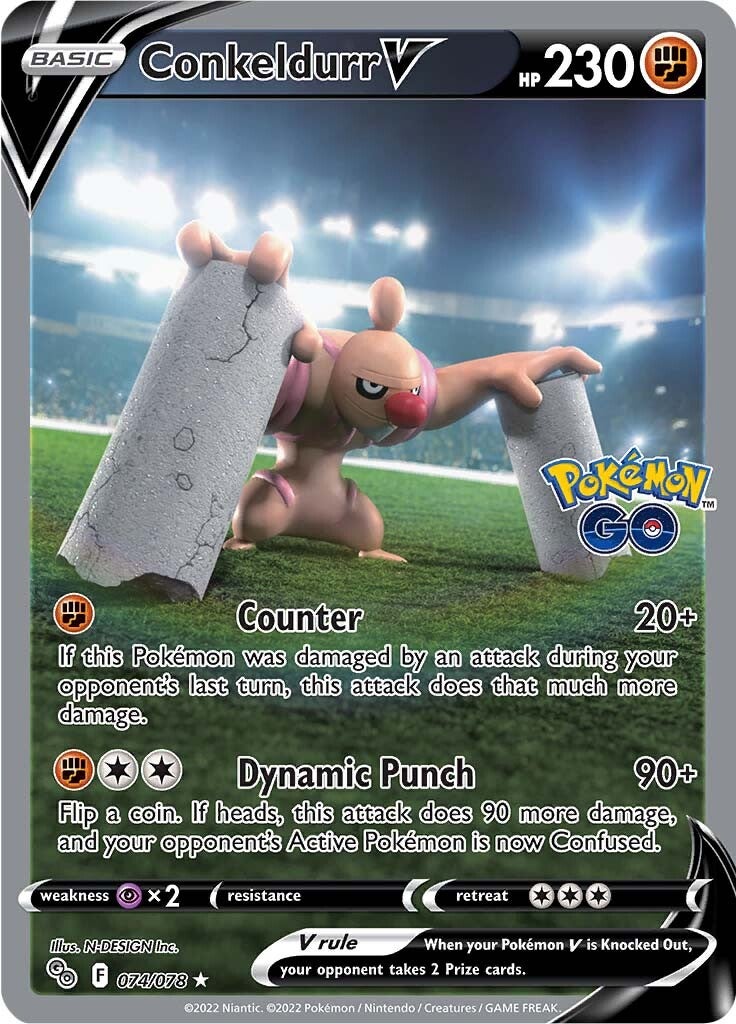 Conkeldurr V (074/078) [Pokémon GO] Pokémon