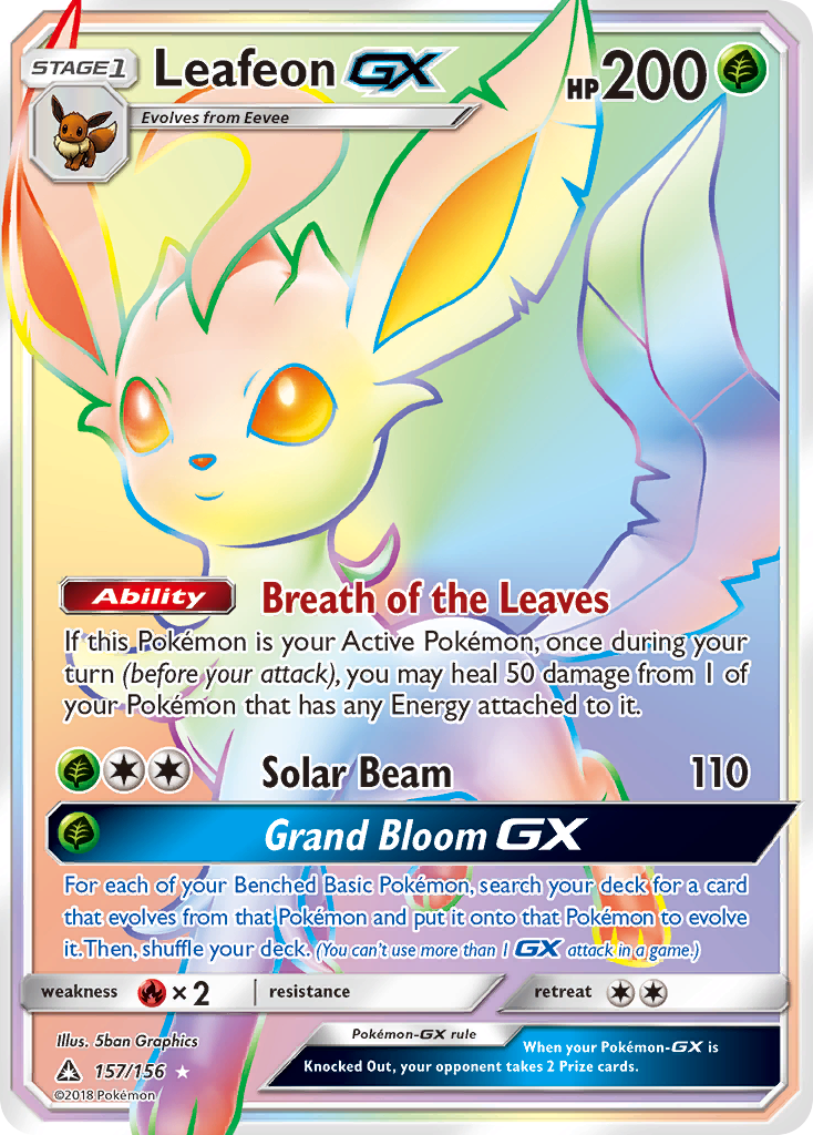 Leafeon GX (157/156) [Sun & Moon: Ultra Prism] Pokémon