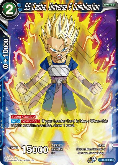 SS Cabba, Universe 6 Combination (BT15-038) [Saiyan Showdown] Dragon Ball Super