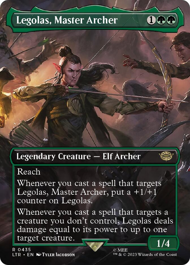 Legolas, Master Archer (Borderless Alternate Art) [The Lord of the Rings: Tales of Middle-Earth] Magic: The Gathering
