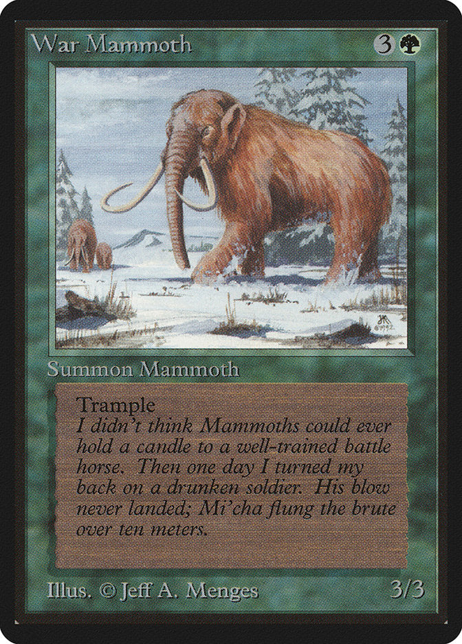War Mammoth [Beta Edition] Magic: The Gathering