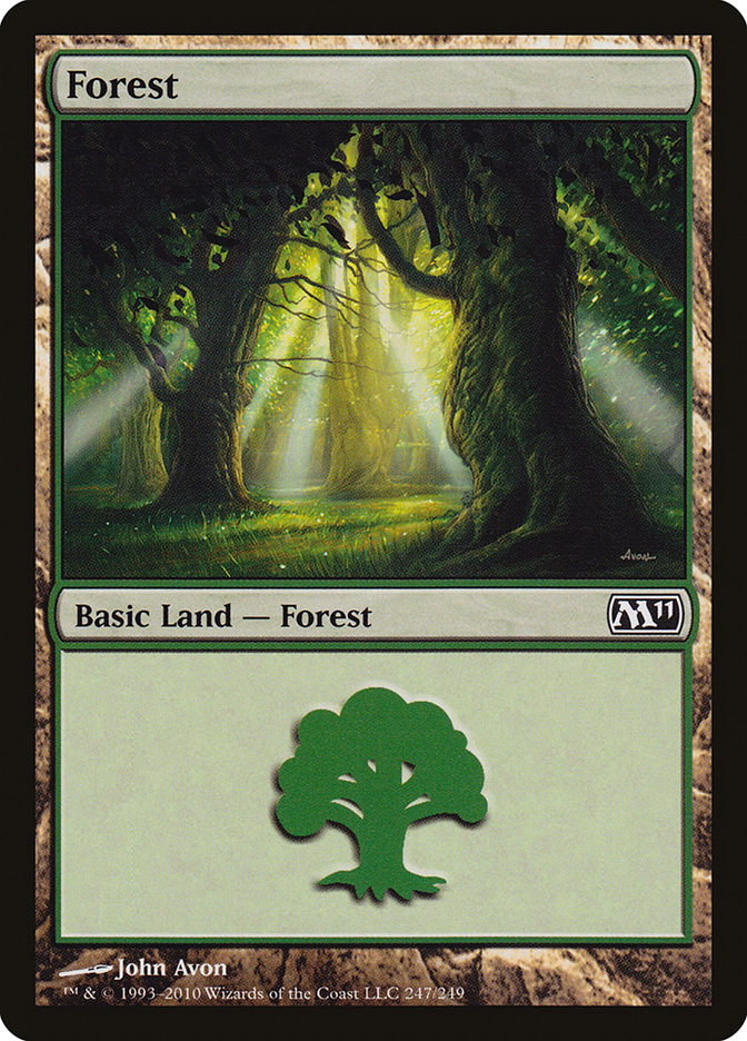 Forest (247) [Magic 2011] Magic: The Gathering