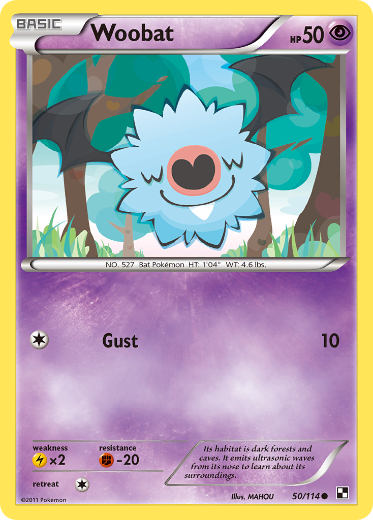 Woobat (50/114) [Black & White: Base Set] Pokémon